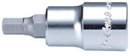Короткая торцевая головка с шестигранной вставкой Hex 1/2" 4026M14 Hans